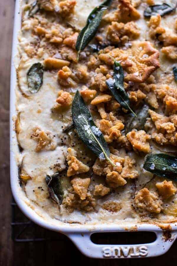 Cheesy Potato Au Gratin with Buttery Ritz Cracker Crumbs | halfbakedharvest.com @hbharvest