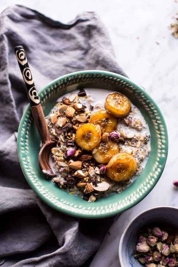 Coconut Chia Oats with Caramelized Bananas | halfbakedharvest.com @hbharvest