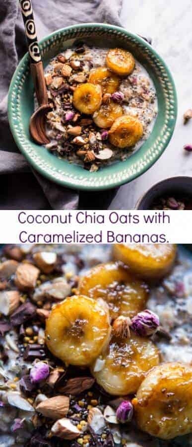 Coconut Chia Oats with Caramelized Bananas | halfbakedharvest.com @hbharvest