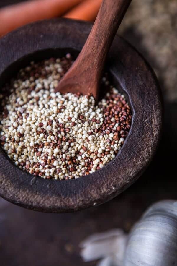 Simple Coconut Quinoa and Lentil Curry with Lime Mango | halfbakedharvest.com @hbharvest