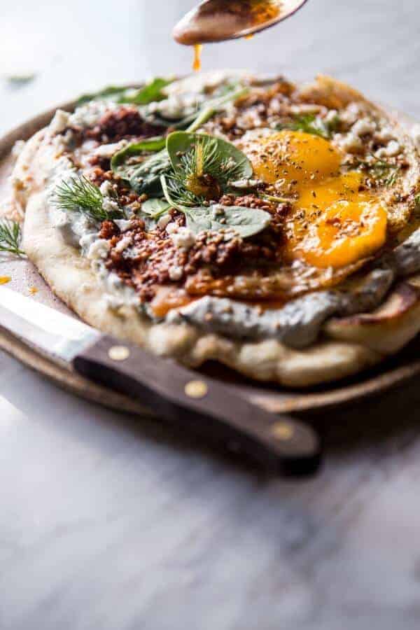 Turkish Fried Eggs in Herbed Yogurt | halfbakedharvest.com @hbharvest