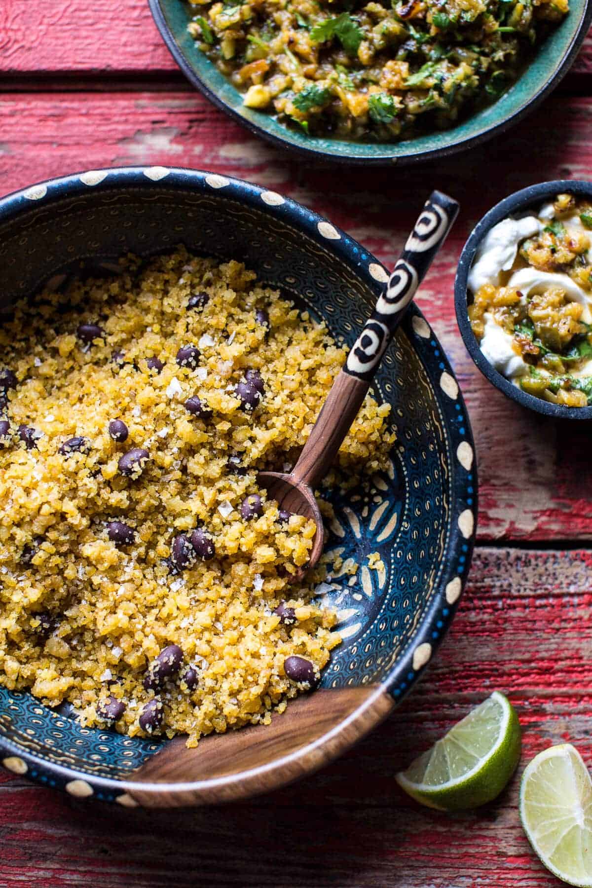 Jamaican Jerk Fish Tacos with Plantain Fried Rice and Pineapple Salsa | halfbakedharvest.com @hbharvest