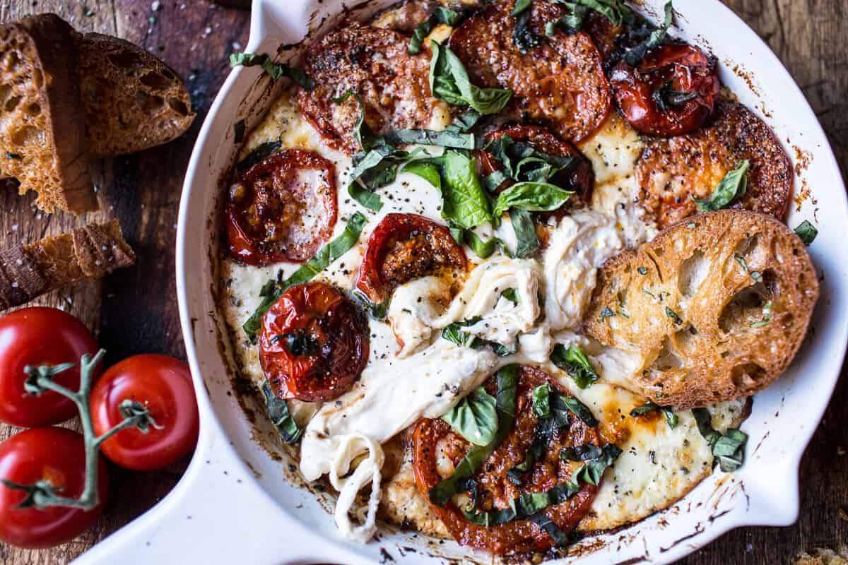 Margherita Pizza Dip (with Burrata) | halfbakedharvest.com @hbharvest