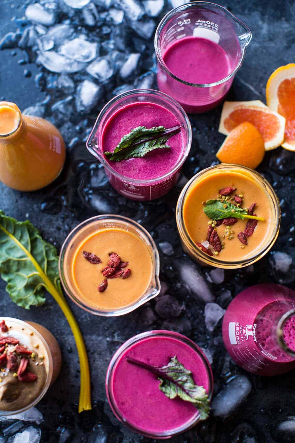 Power Food Fruit Smoothies 2 Ways | halfbakedharvest.com @hbharvest