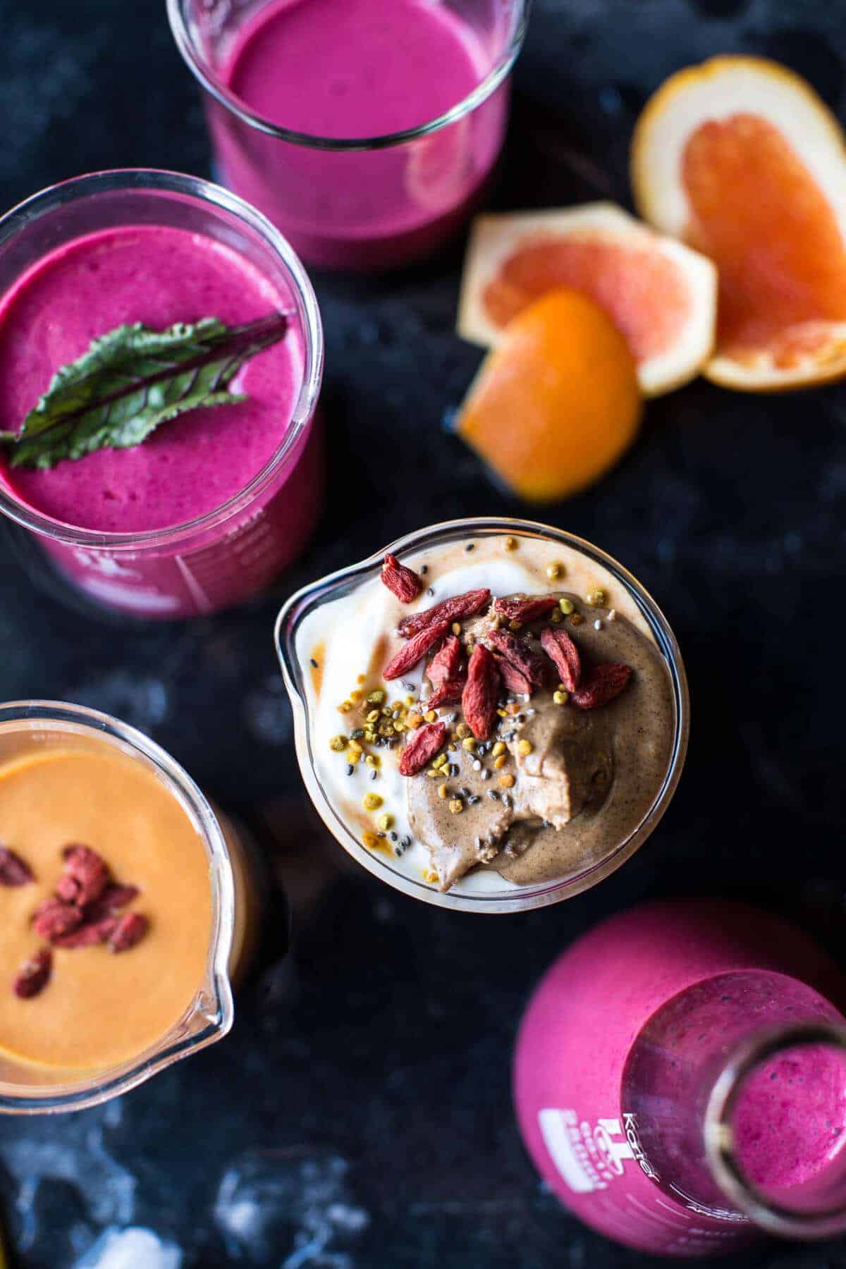 Power Food Fruit Smoothies 2 Ways | halfbakedharvest.com @hbharvest