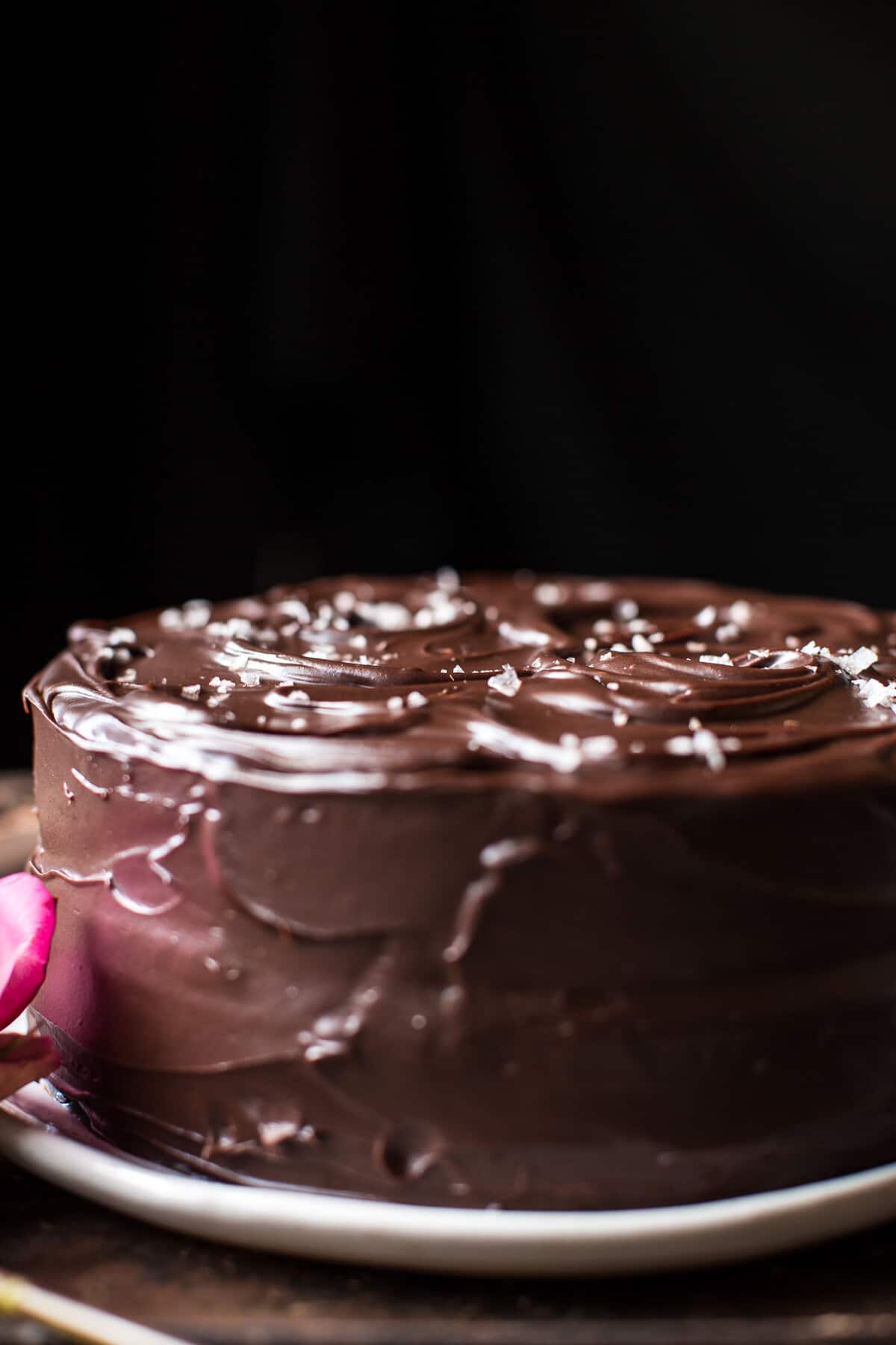 Vegan Chocolate Cake with Creamy Chocolate Almond Butter Buttercream | halfbakedharvest.com @hbharvest