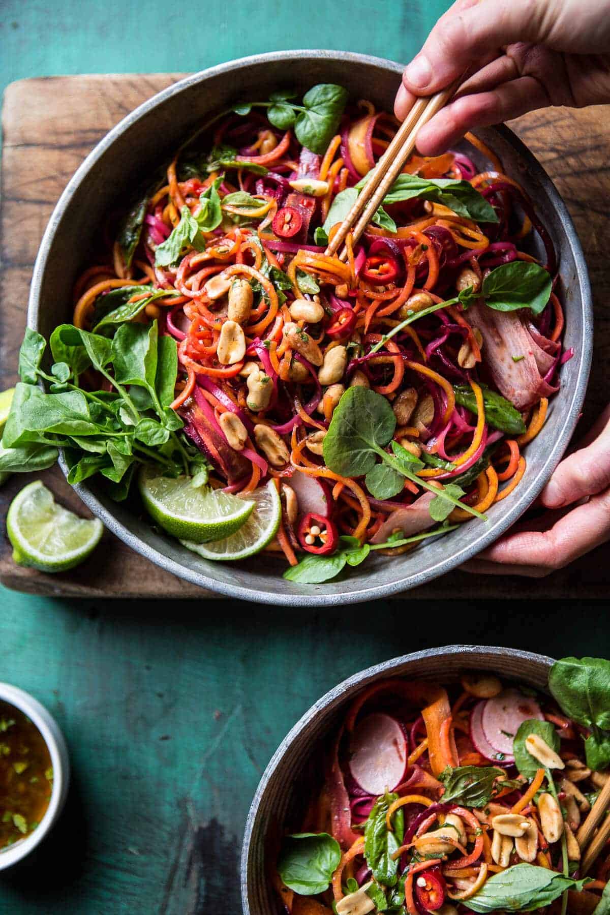 Rainbow Veggie Noodles | halfbakedharvest.com @hbharvest