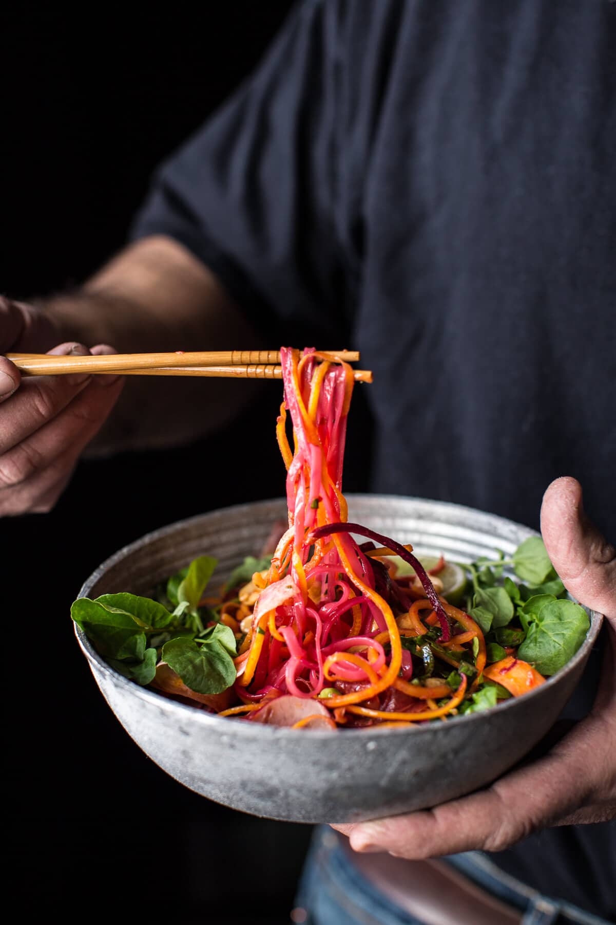 Rainbow Veggie Noodles | halfbakedharvest.com @hbharvest