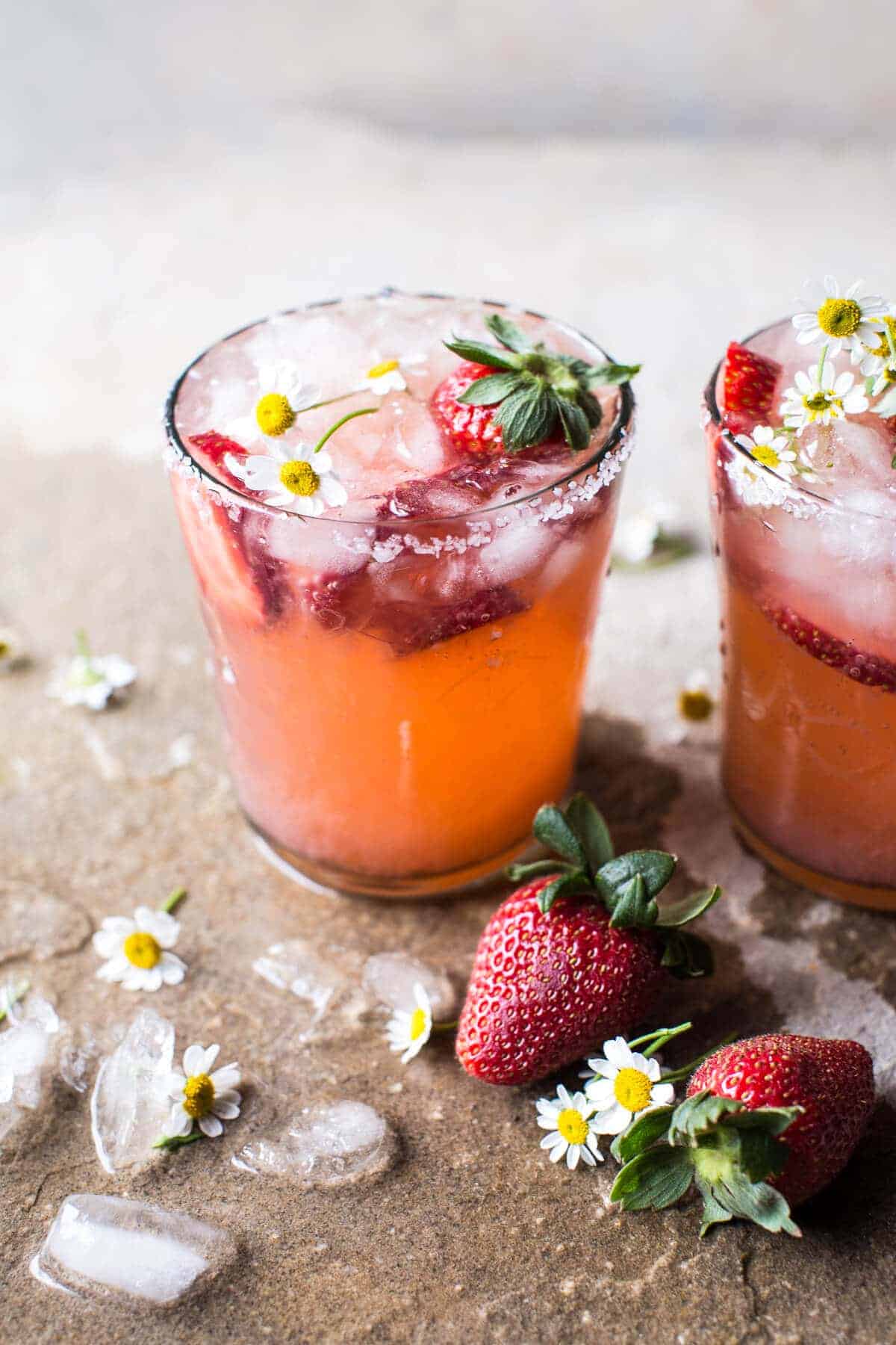 Strawberry Chamomile Paloma | halfbakedharvest.com @hbharvest