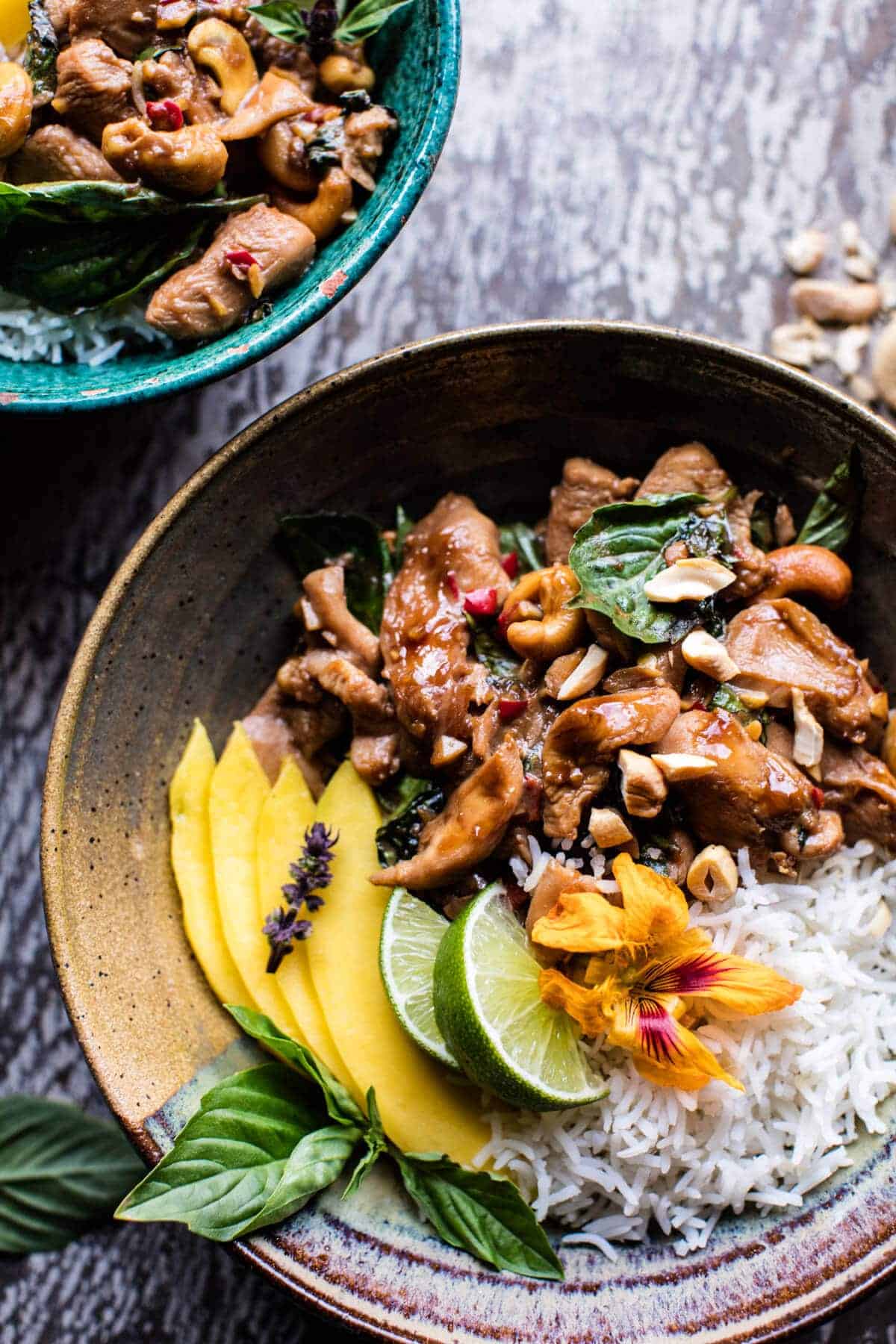 20 Minute Basil Cashew Chicken | halfbakedharvest.com @hbharvest