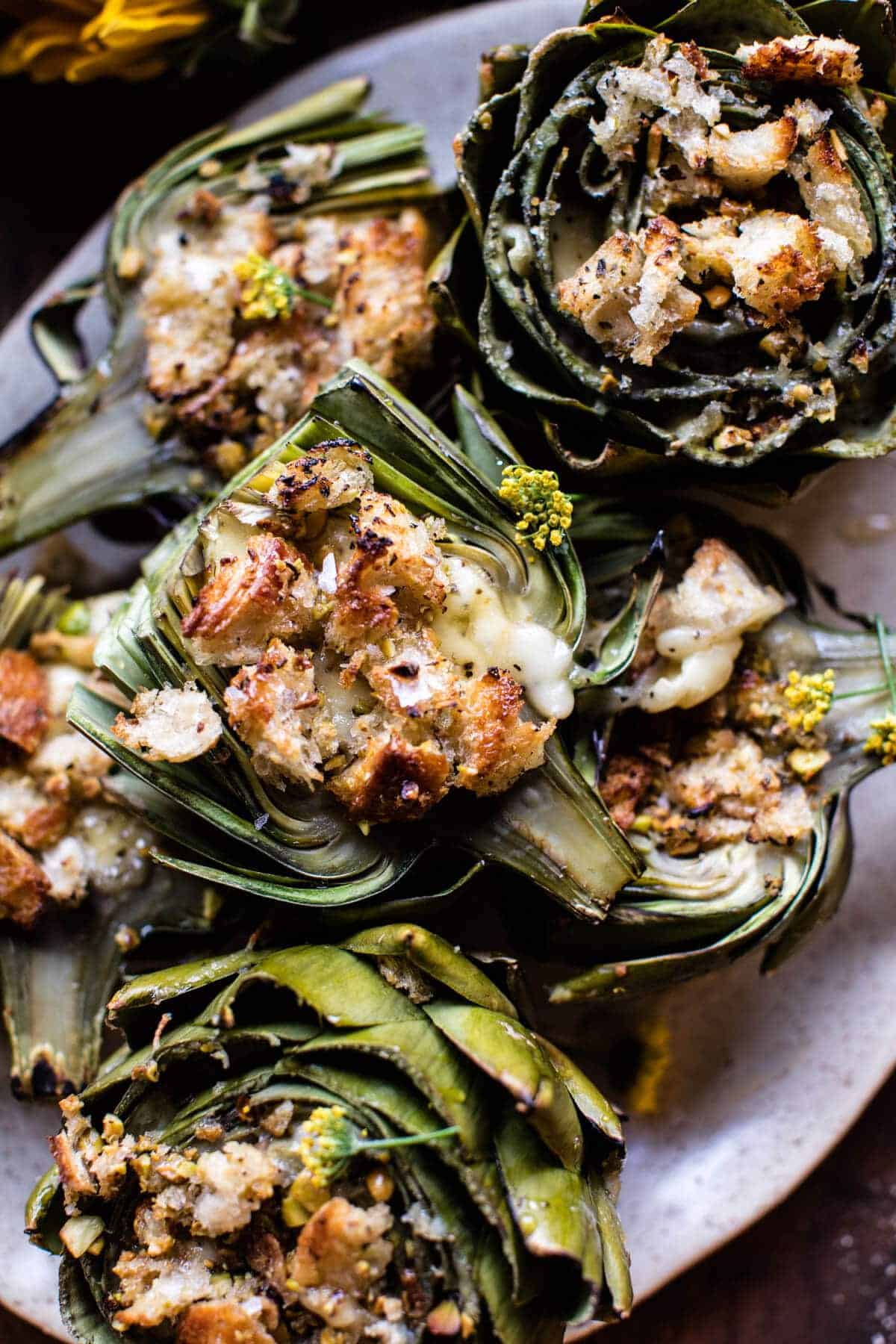 Brie Stuffed Artichokes | halfbakedharvest.com @hbharvest