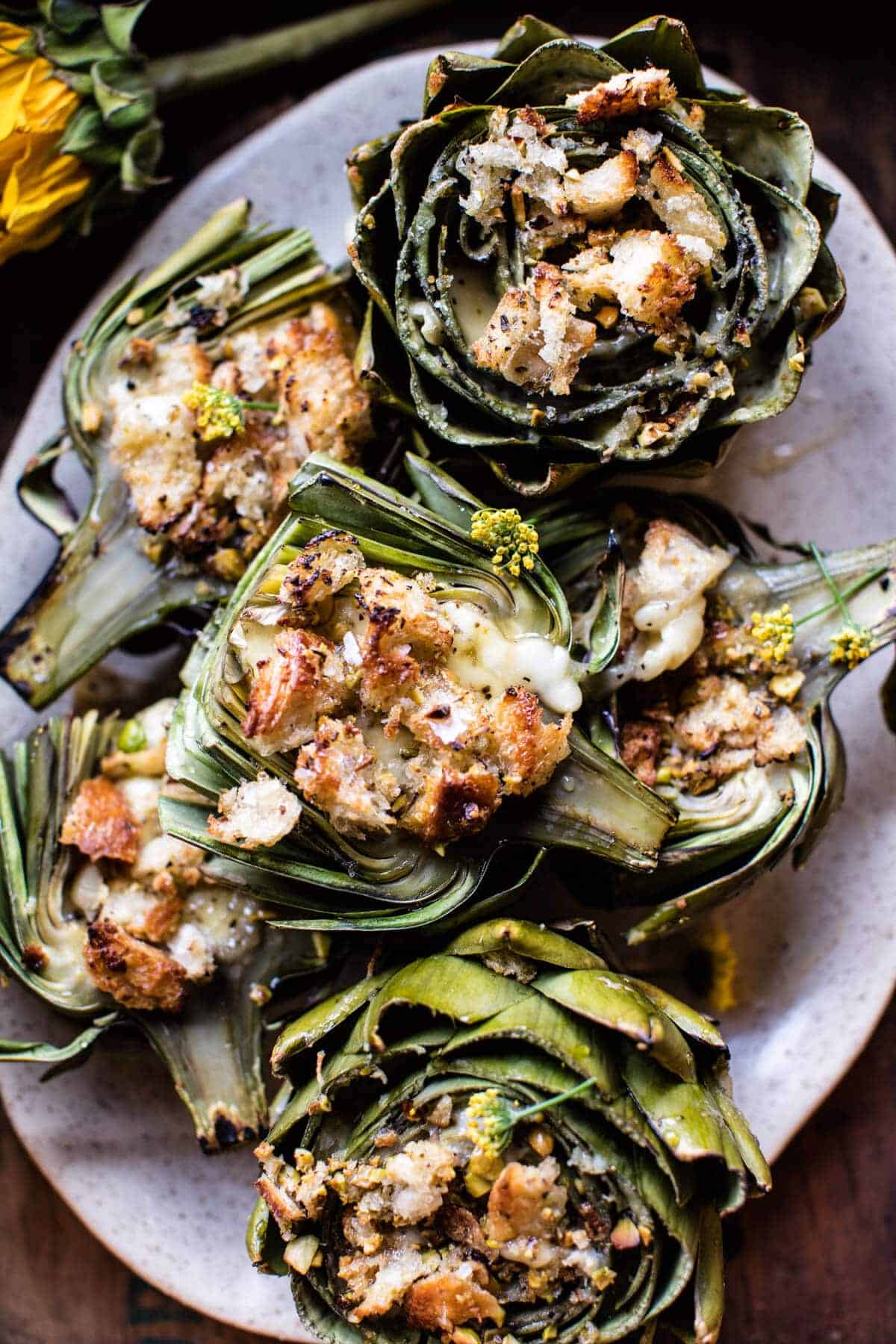 Brie Stuffed Artichokes | halfbakedharvest.com @hbharvest
