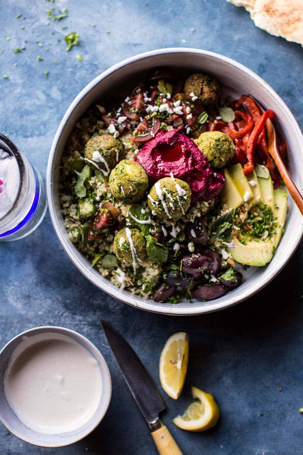 Mediterranean Falafel Bowl | halfbakedharvest.com @hbharvest