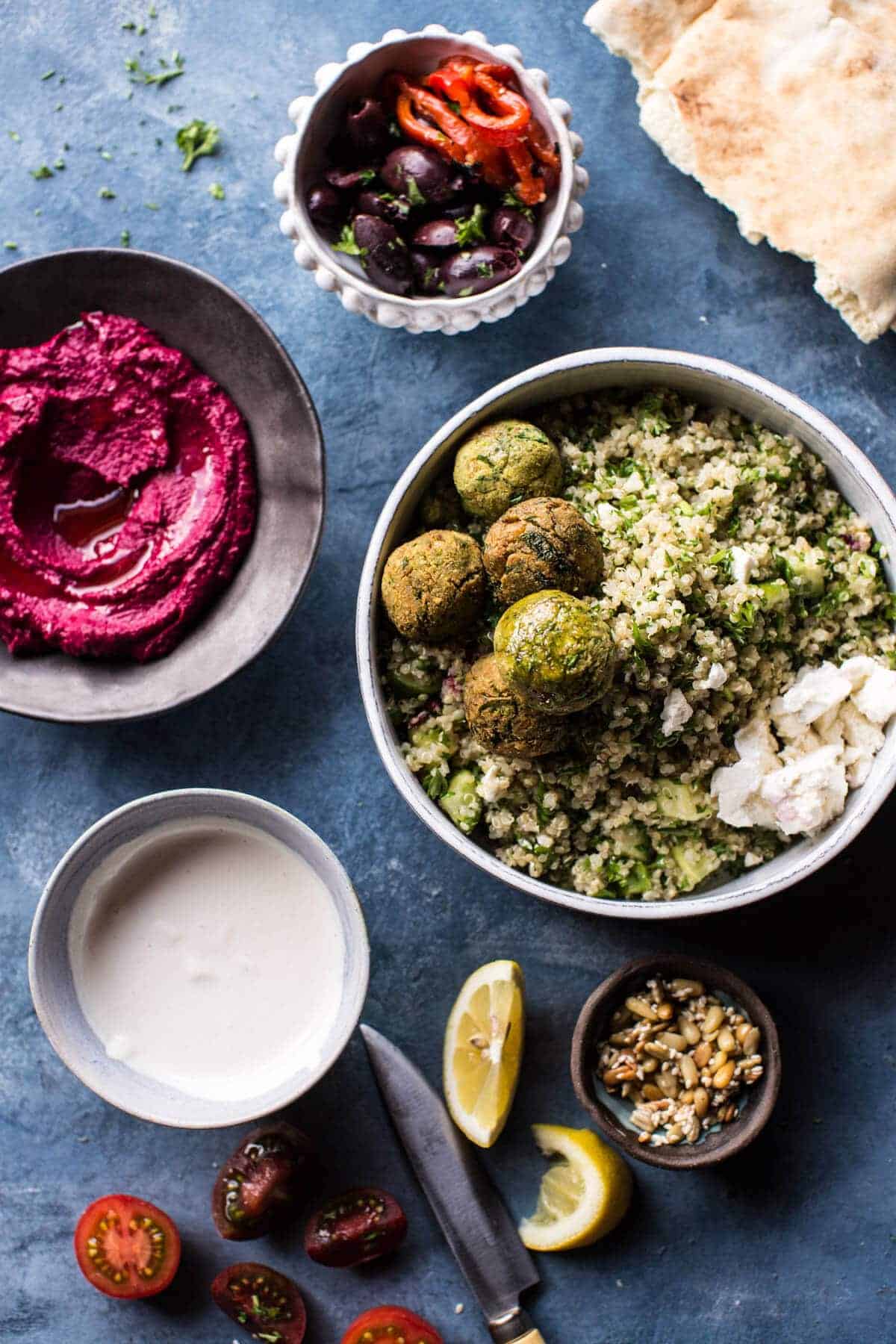 Mediterranean Falafel Bowl | halfbakedharvest.com @hbharvest