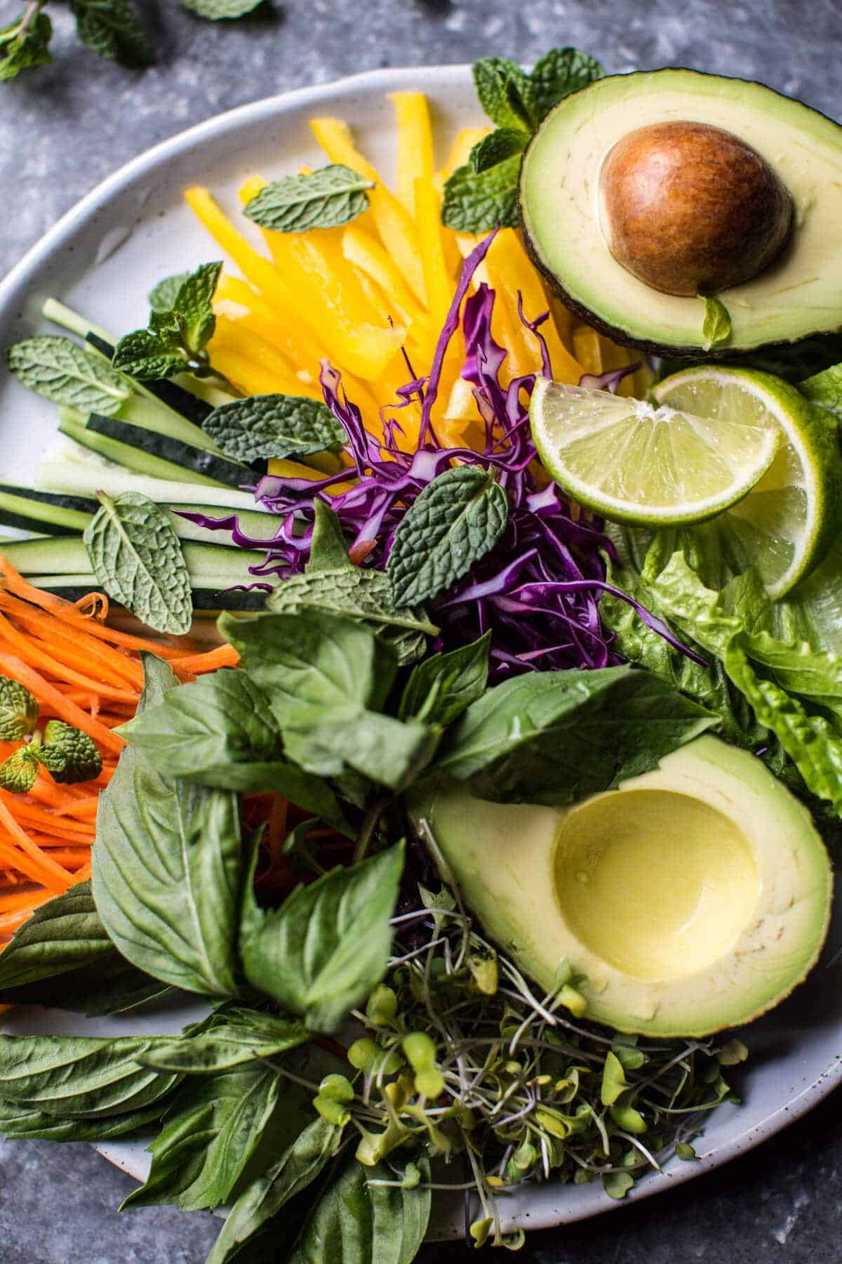 Avocado Veggie Spring Rolls with Sweet Thai Mango Sauce | halfbakedharvest.com @hbharvest