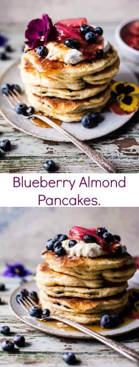 Blueberry Almond Pancakes | halfbakedharvest.com @hbharvest