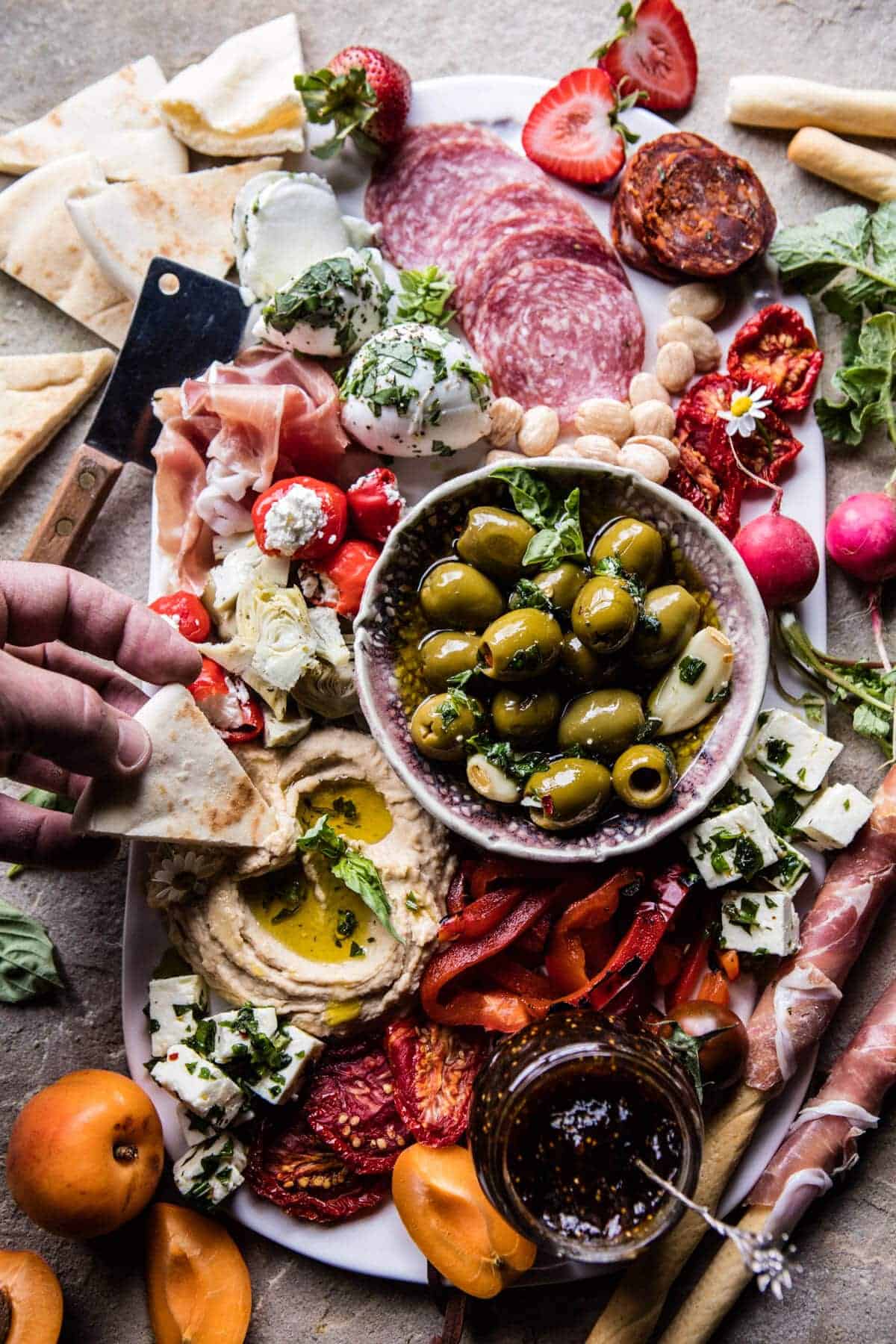 Greek Inspired Antipasto Platter | halfbakedharvest.com @hbharvest