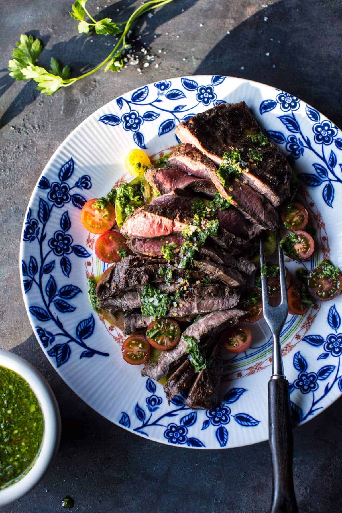 Grilled Skirt Steak with Chimichurri | halfbakedharvest.com @hbharvest