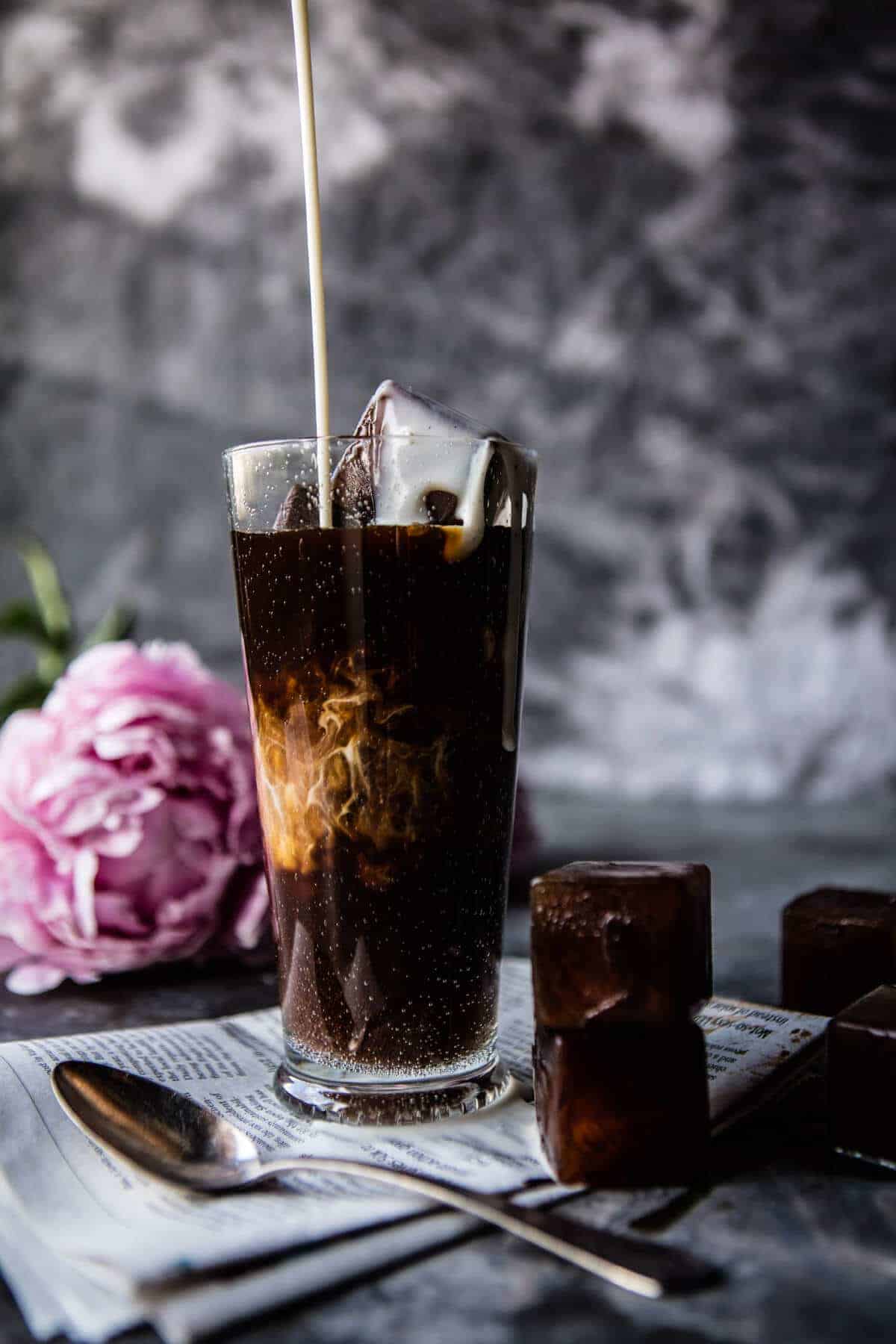 My Perfect Vanilla Bean Iced Coffee | halfbakedharvest.com @ hbharvest
