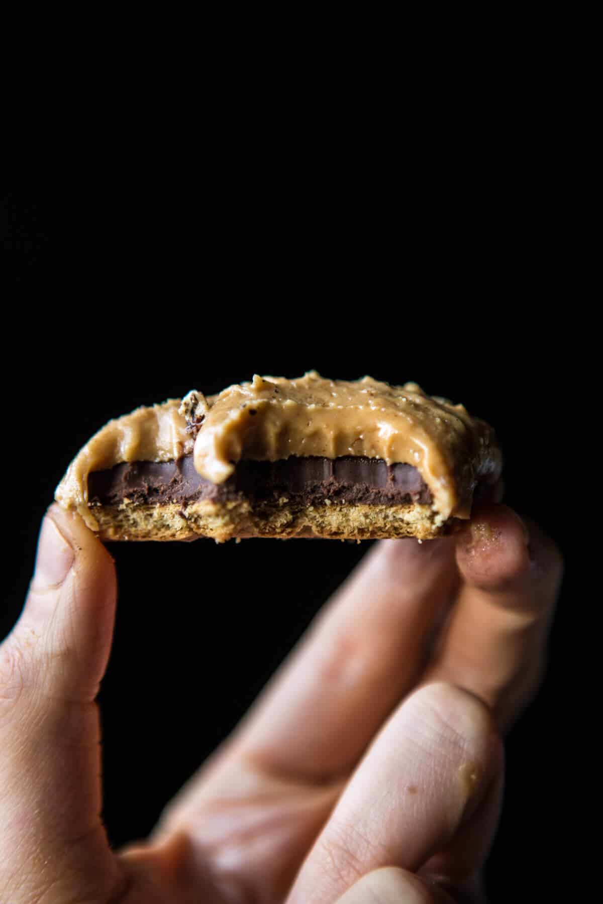 No-Bake Triple Decker Peanut Butter S'mores Bars | halfbakedharvest.com @hbharvest