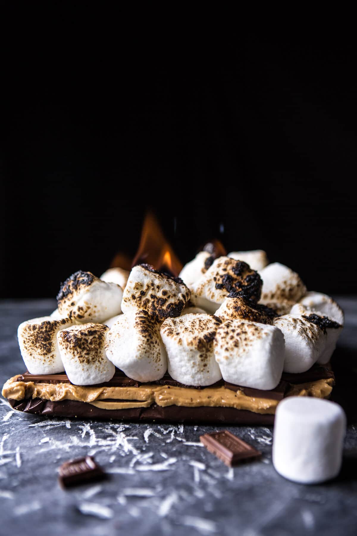 No-Bake Triple Decker Peanut Butter S'mores Bars | halfbakedharvest.com @hbharvest