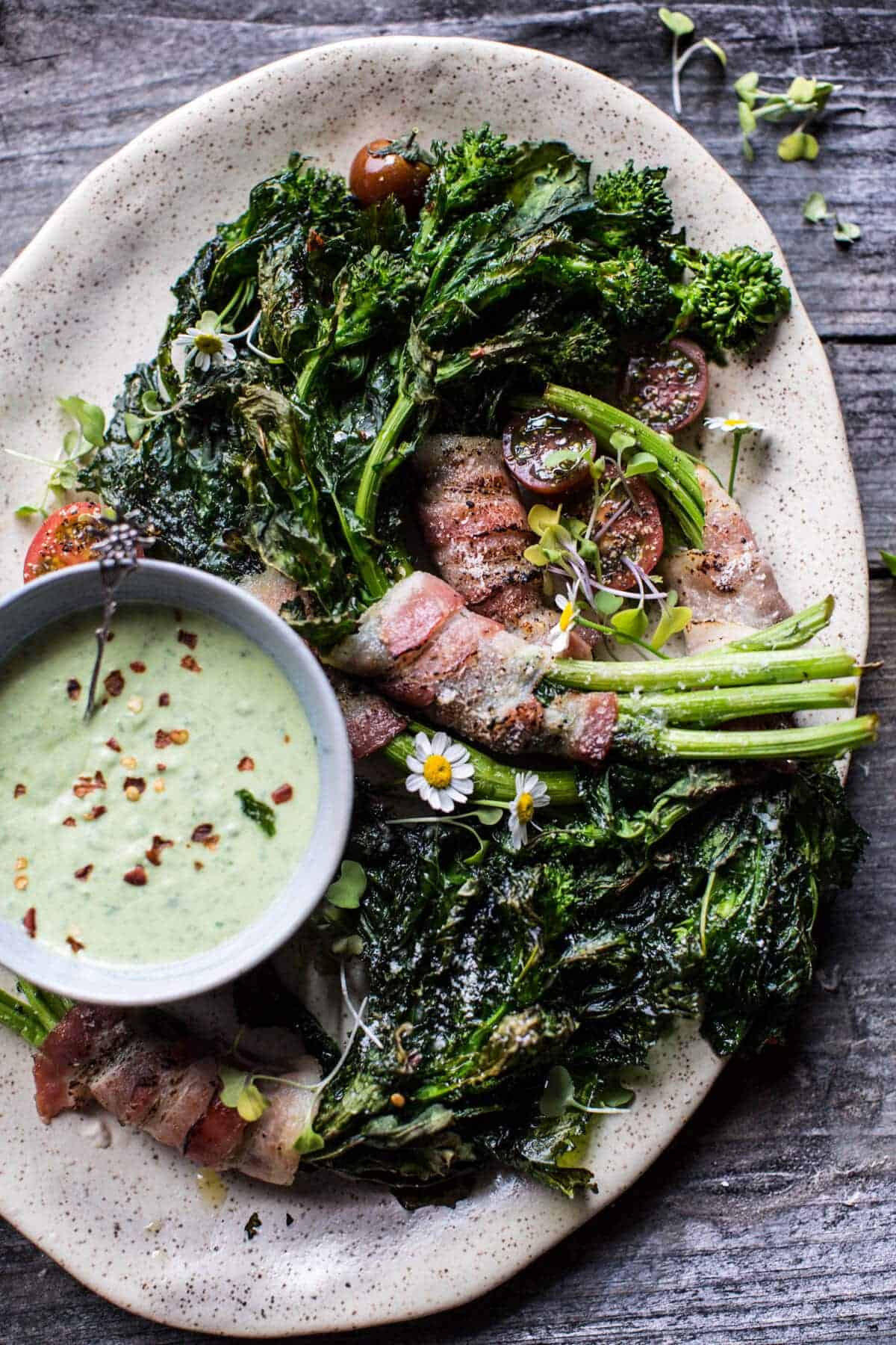 Bacon Wrapped Parmesan Broccoli Rabe | halfbakedharvest.com @hbharvest