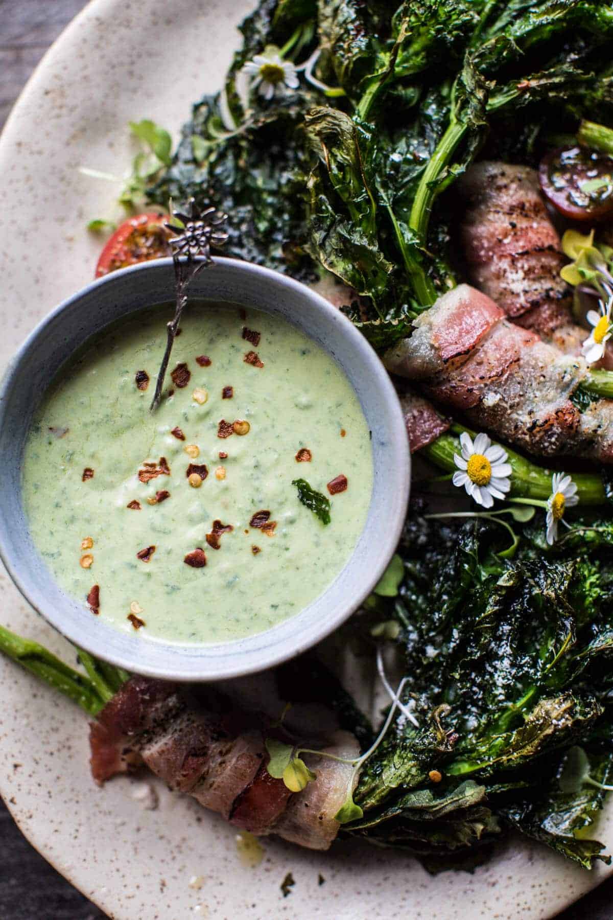 Bacon Wrapped Parmesan Broccoli Rabe | halfbakedharvest.com @hbharvest