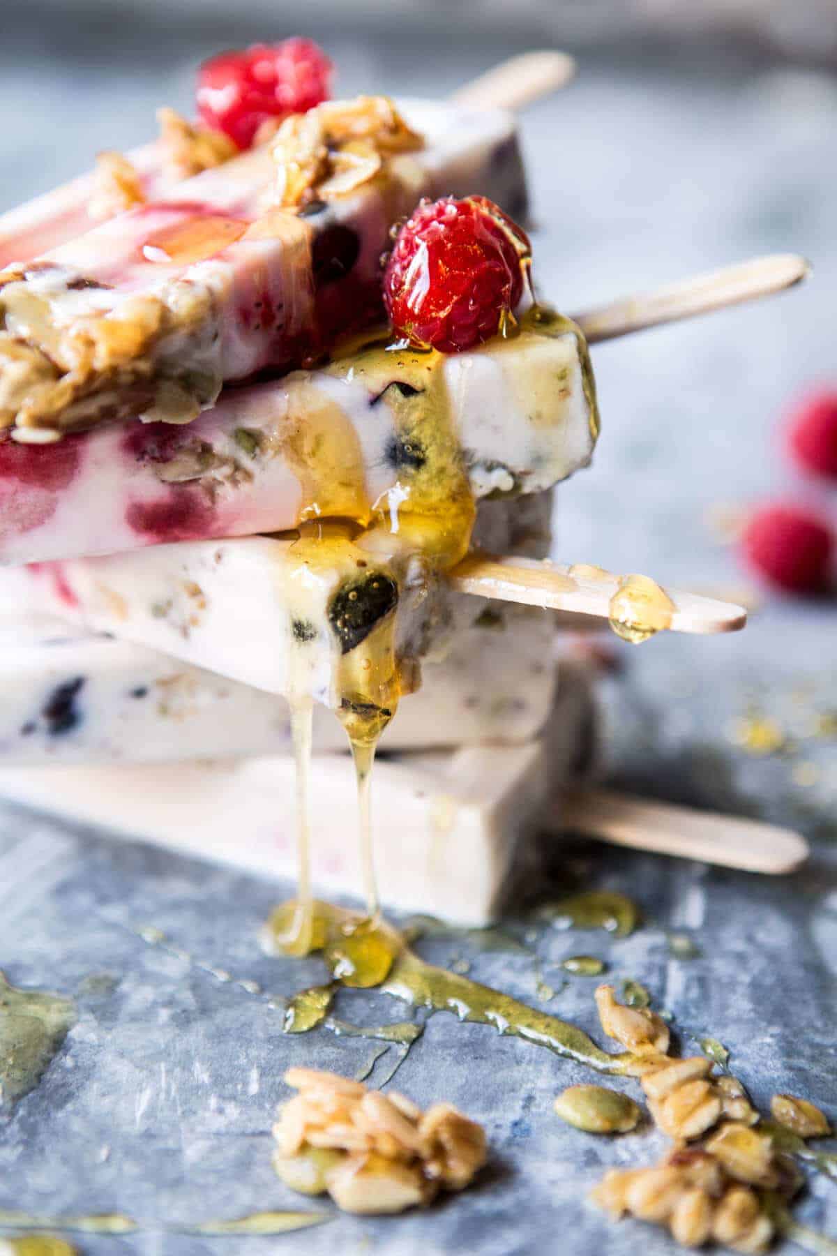 Creamy Coconut Almond Breakfast Pops | halfbakedharvest.com @hbharvest