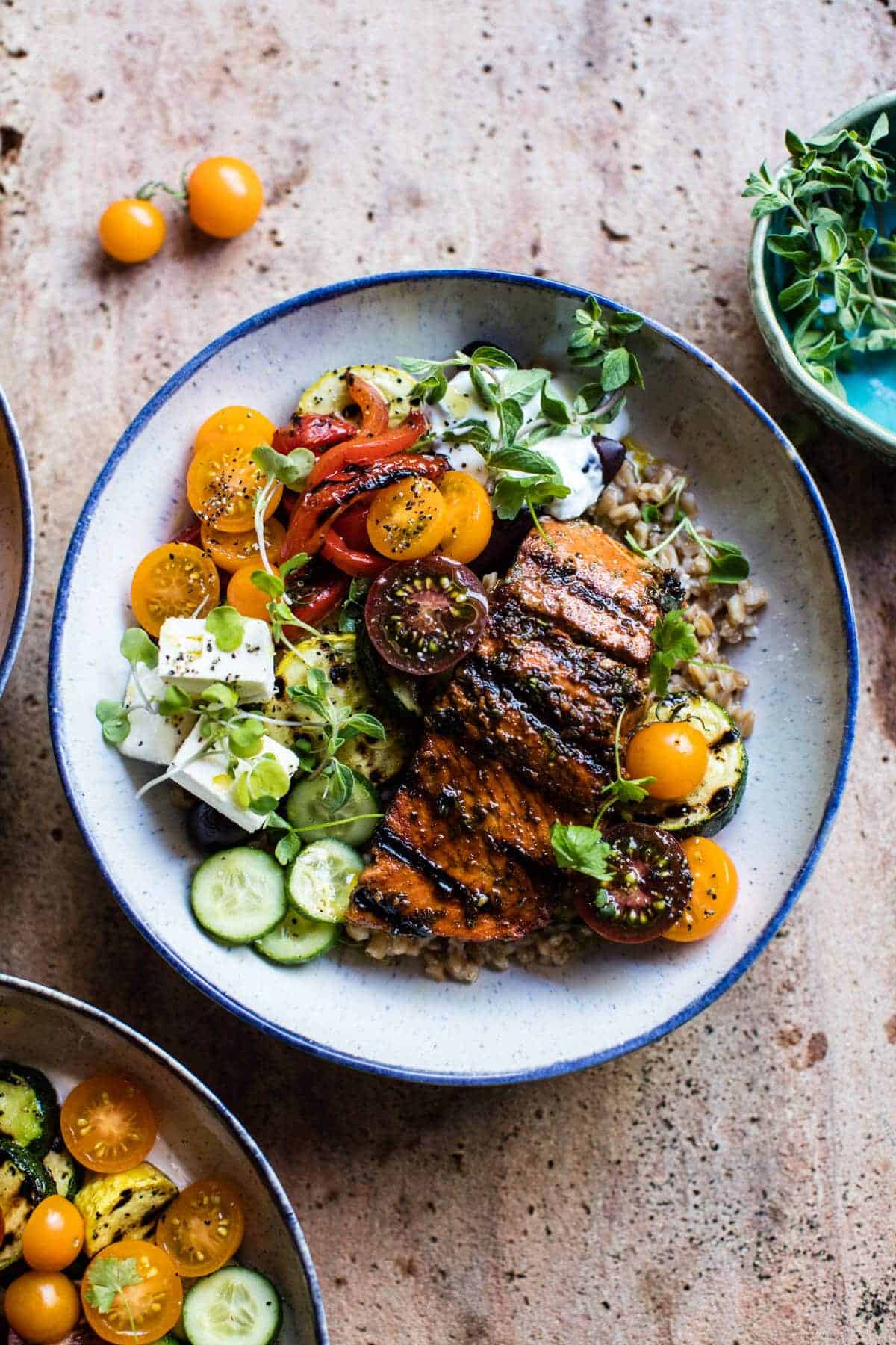 Salmon Souvlaki Bowls | halfbakedharvest.com @hbharvest