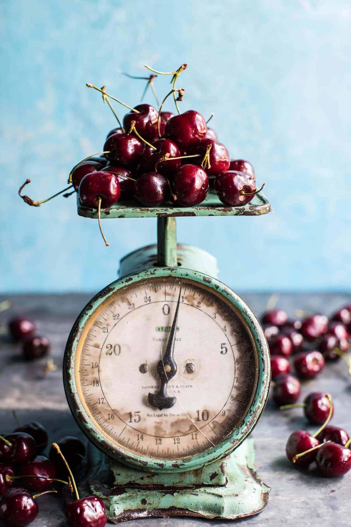 Sweet Cherry Buckwheat Pancakes with Bourbon Butter Syrup + Bacon | halfbakedharvest.com @hbharvest