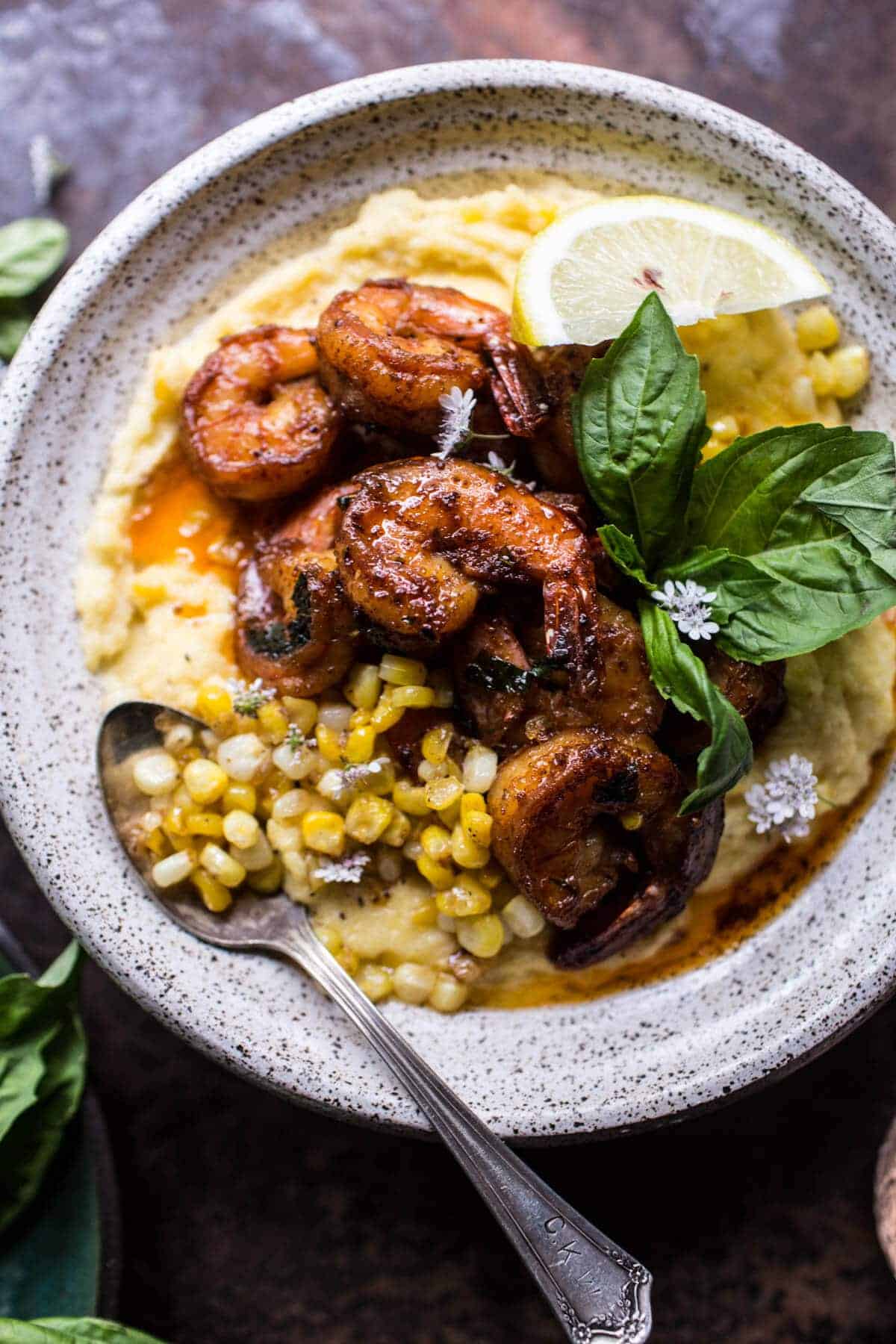 Cajun Garlic Lemon Butter Shrimp with Caramelized Corn Polenta | halfbakedharvest.com @hbharvest