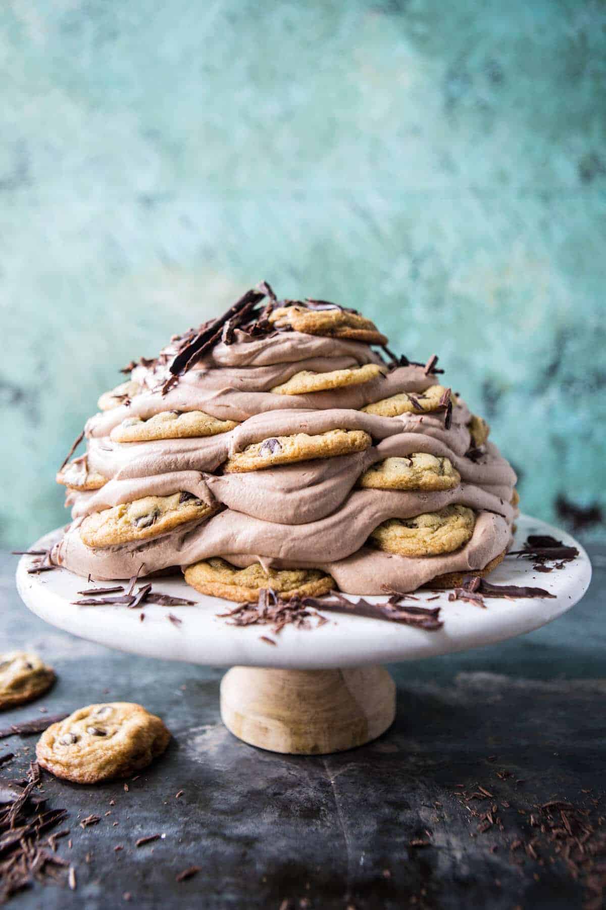 Chocolate Chip Cookie Nutella Ice Box Cake | halfbakedharvest.com @hbharvest