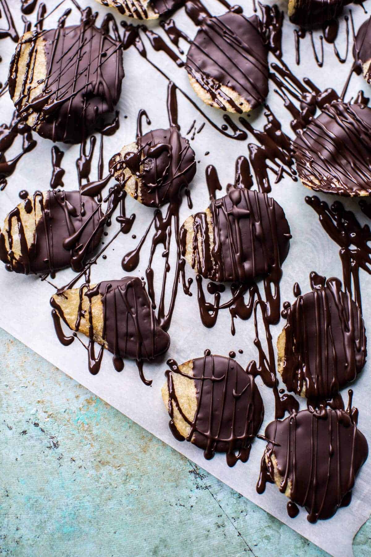 Salted Caramel Chocolate Covered Potato Chip Sundaes | halfbakedharvest.com @hbharvest