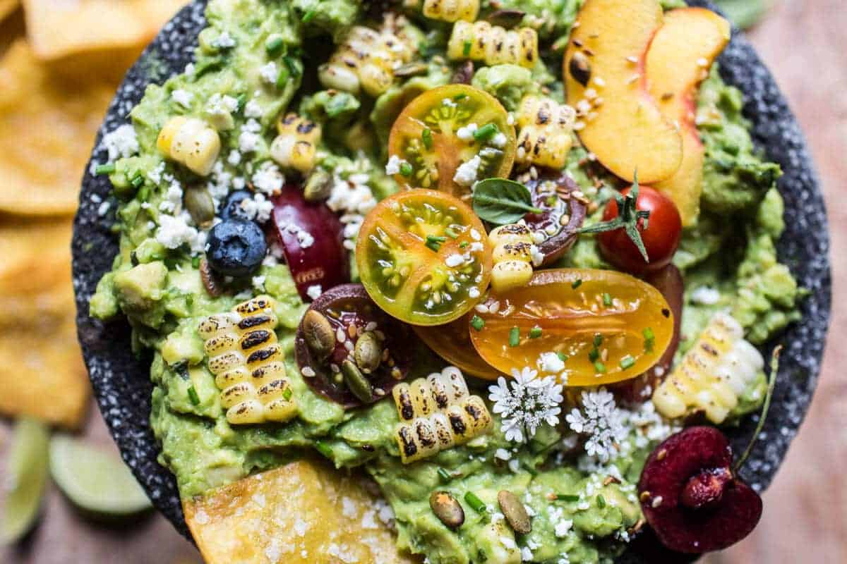 Summer Garden Guacamole | halfbakedharvest.com @hbharvest