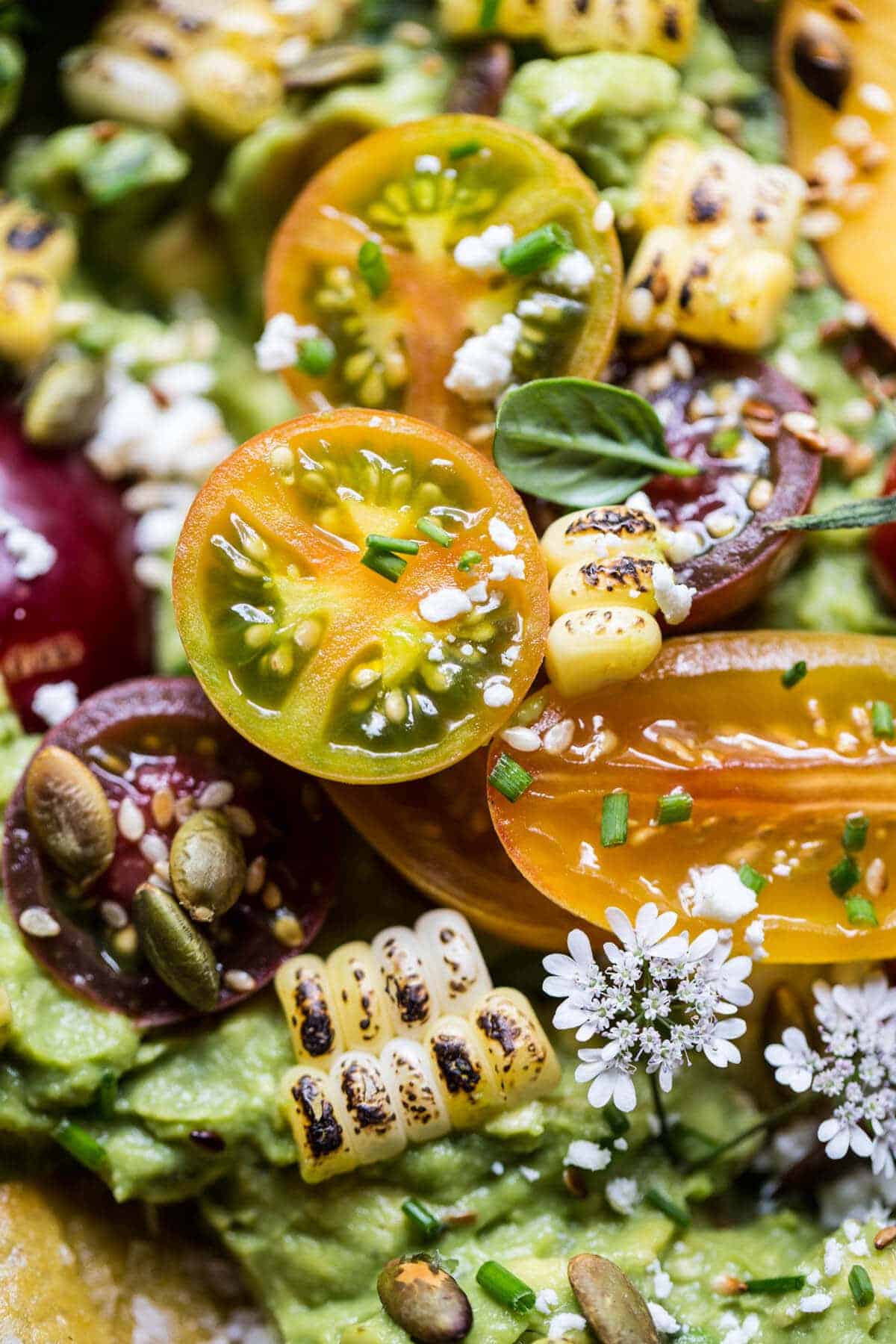 Summer Garden Guacamole | halfbakedharvest.com @hbharvest