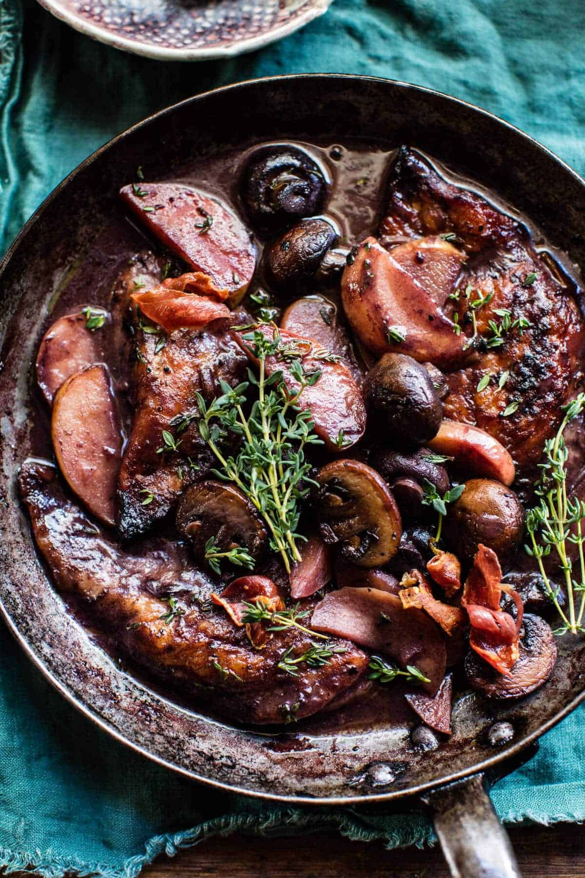 Apple Cider Chicken Marsala with Wild Rice Pilaf | halfbakedharvest.com @hbharvest