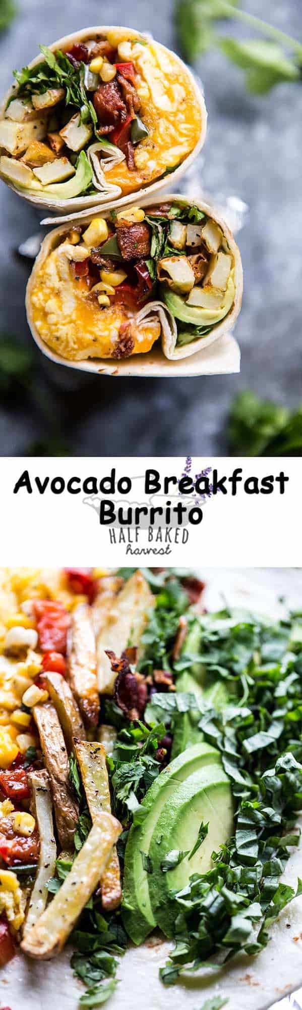 Avocado Breakfast Burrito | halfbakedharvest.com @hbharvest