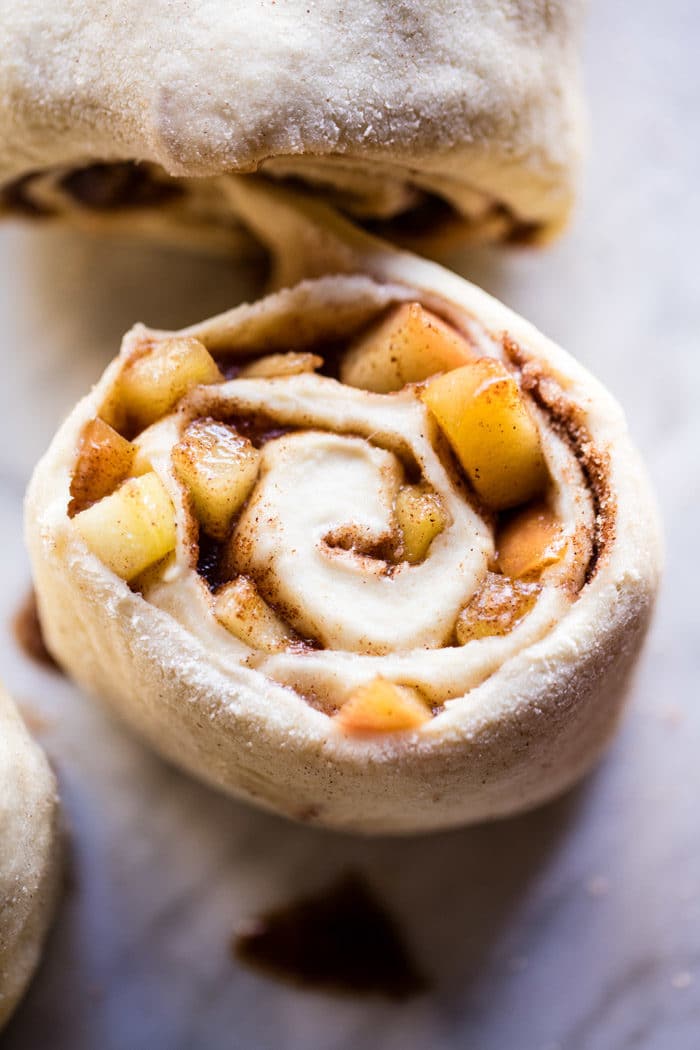 Apple Cinnamon Rolls with Cream Cheese Chai Frosting | halfbakedharvest.com @hbharvest