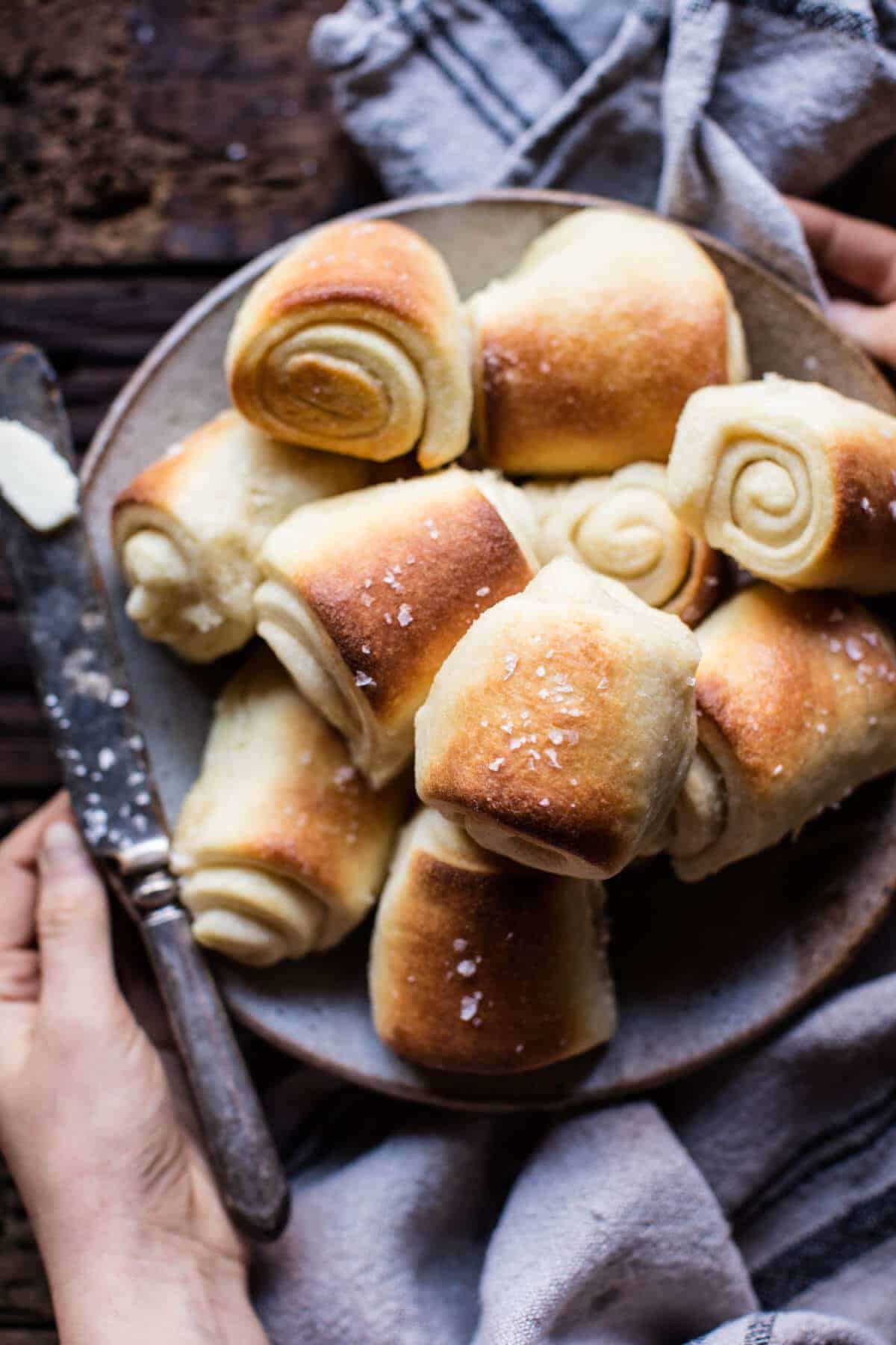Buttery Parker House Rolls | halfbakedharvest.com @hbharvest