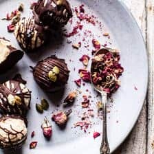 Chocolate Dipped Coconut Caramel Macaroons | halfbakedharvest.com @hbharvest