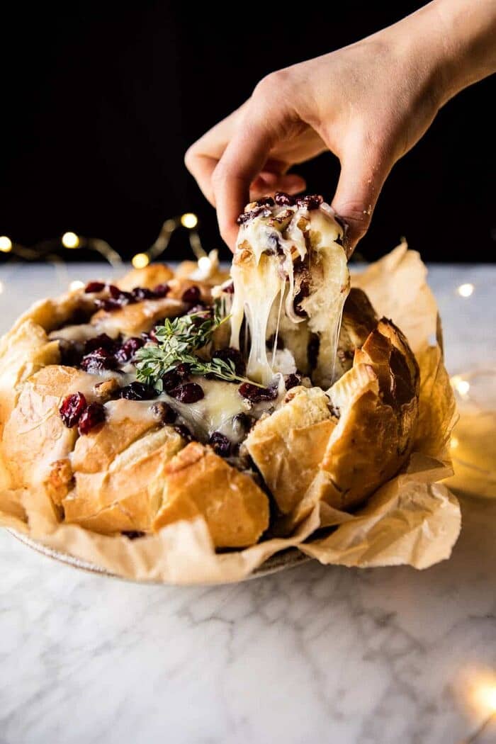 Cranberry Brie Pull Apart Bread | halfbakedharvest.com @hbharvest