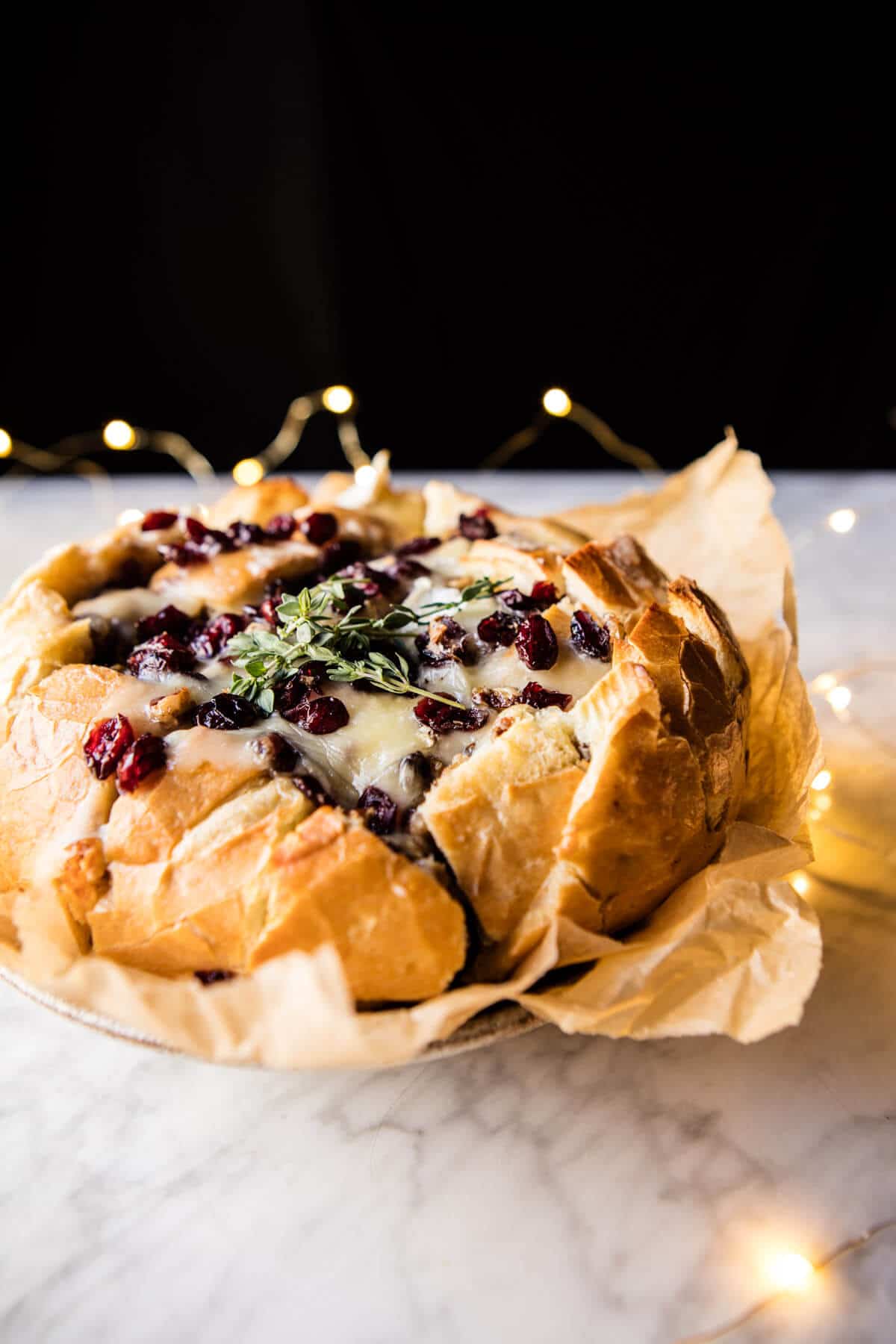 Cranberry Brie Pull Apart Bread | halfbakedharvest.com @hbharvest