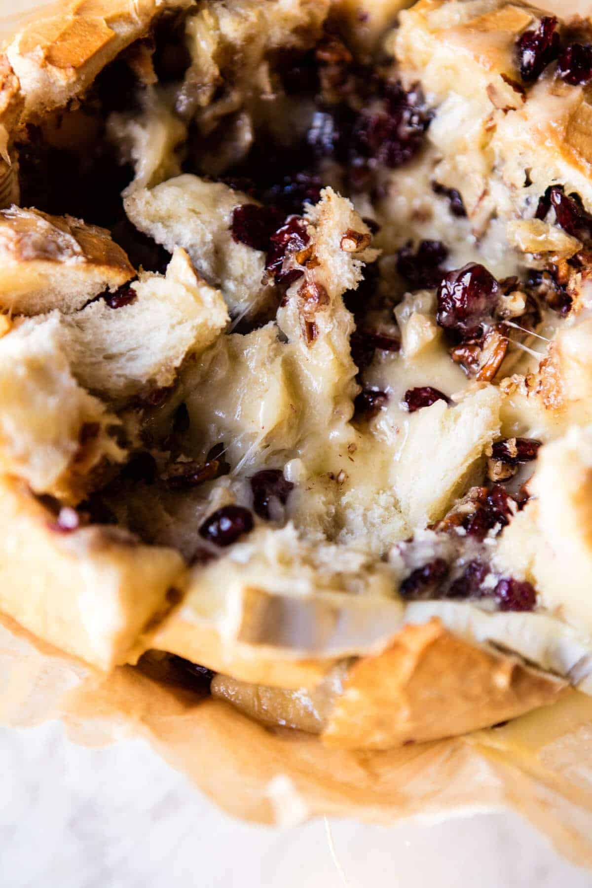 Cranberry Brie Pull Apart Bread | halfbakedharvest.com @hbharvest