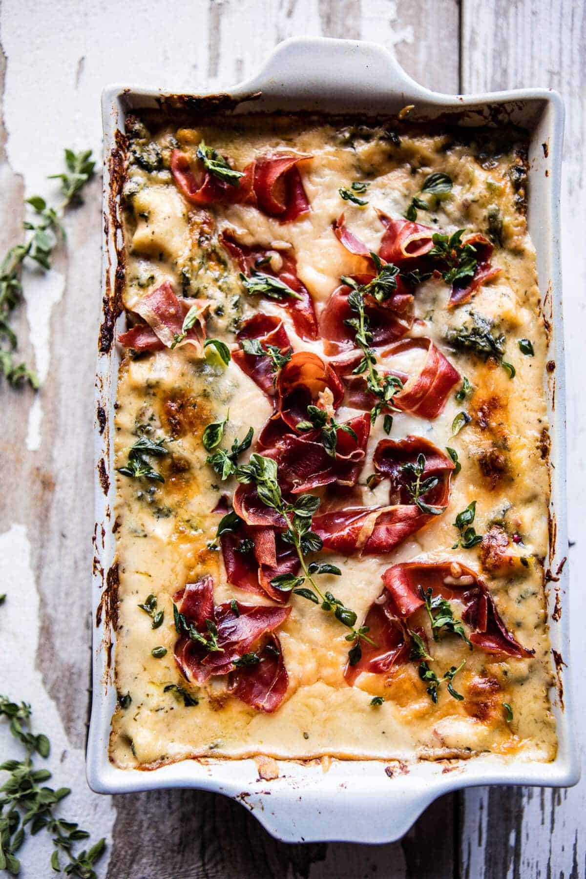 Crispy Prosciutto Cheesy White Lasagna | halfbakedharvest.com @hbharvest
