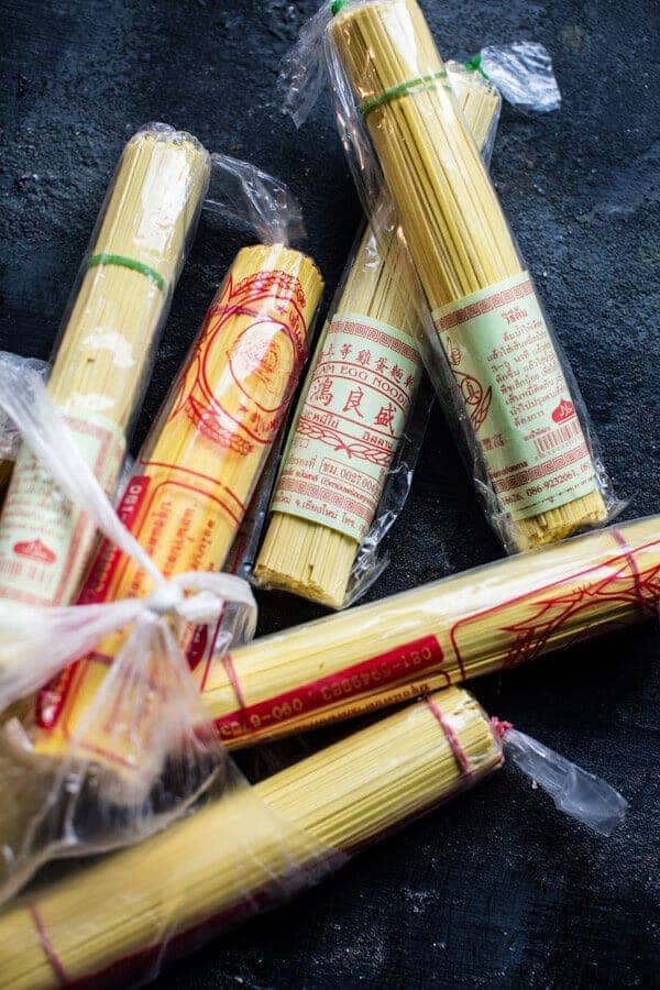 Thai Pomegranate Chicken Khao Soi Noodle Soup | halfbakedharvest.com @hbharvest