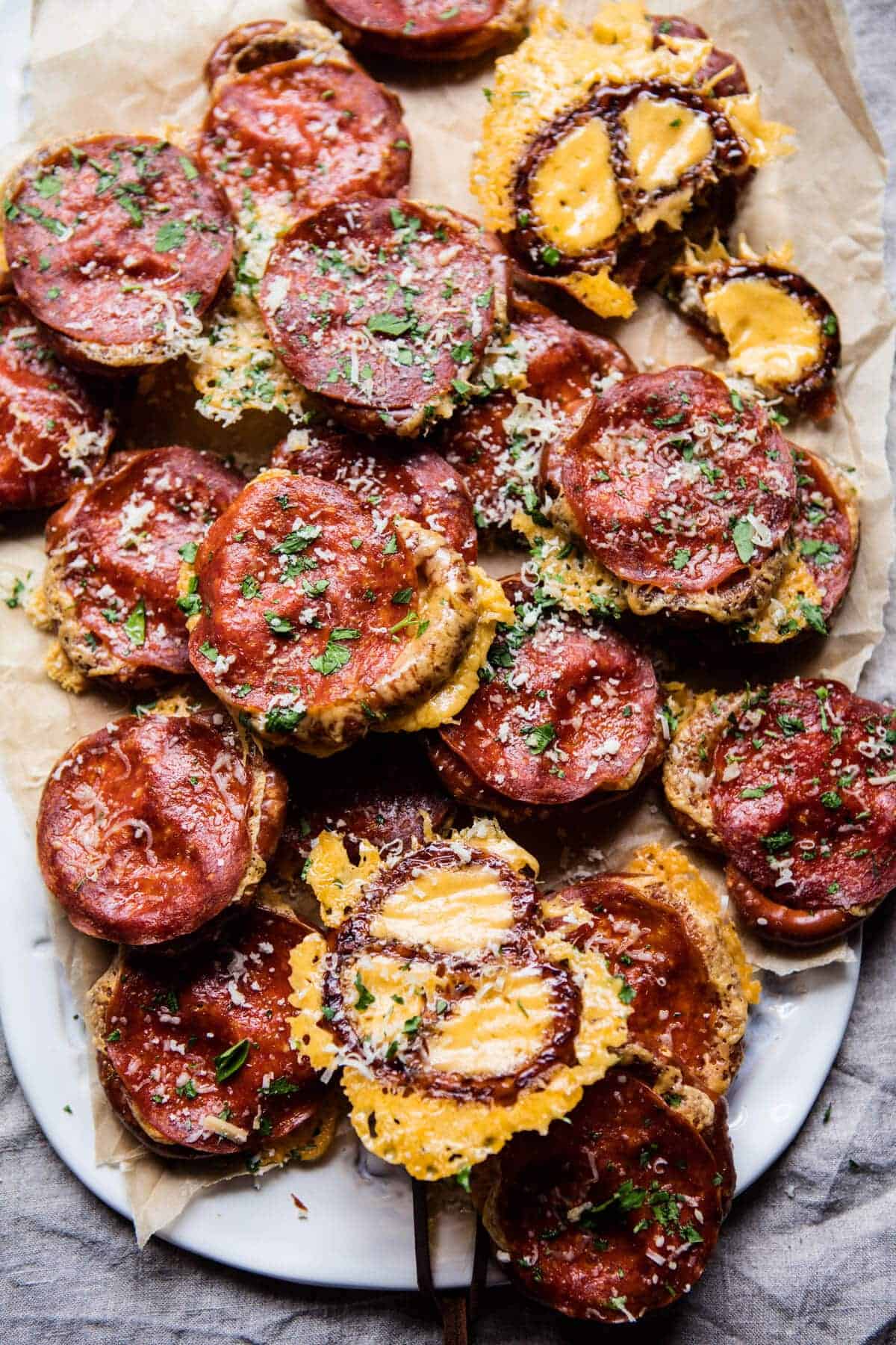 3 Ingredient Cheesy Pizza Pretzels | halfbakedharvest.com @hbharvest