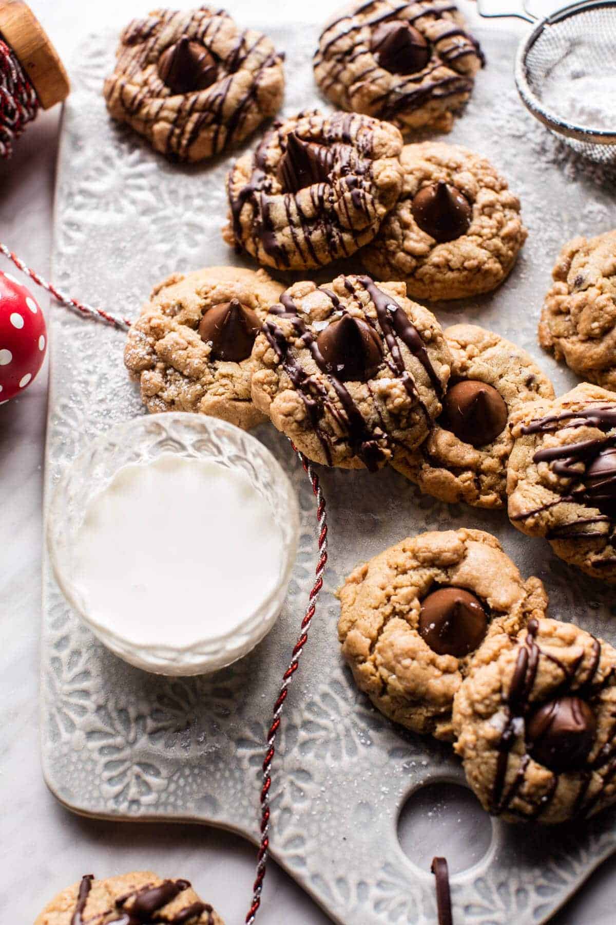 Chocolate Peanut Butter Crinkle Cookies | halfbakedharvest.com @hbharvest