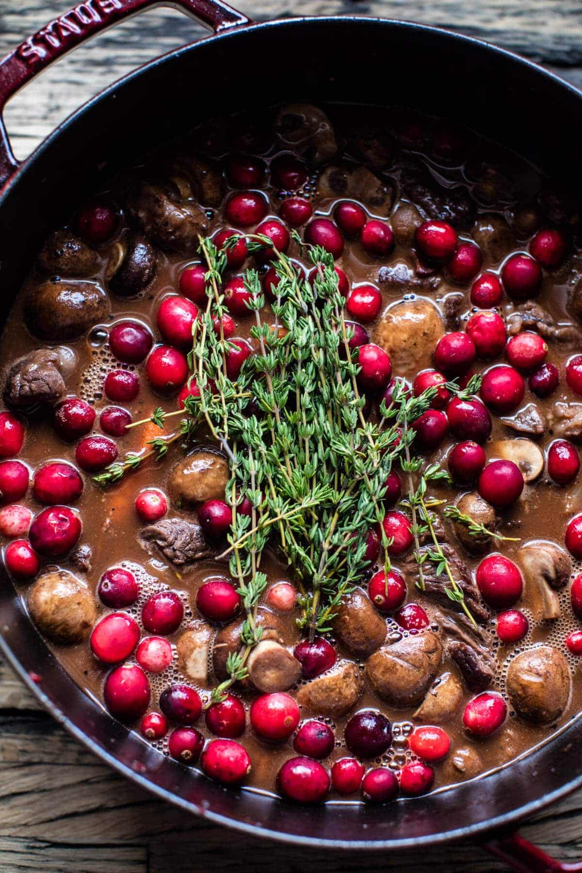 Cranberry Beef Bourguignon | halfbakedharvest.com @hbharvest