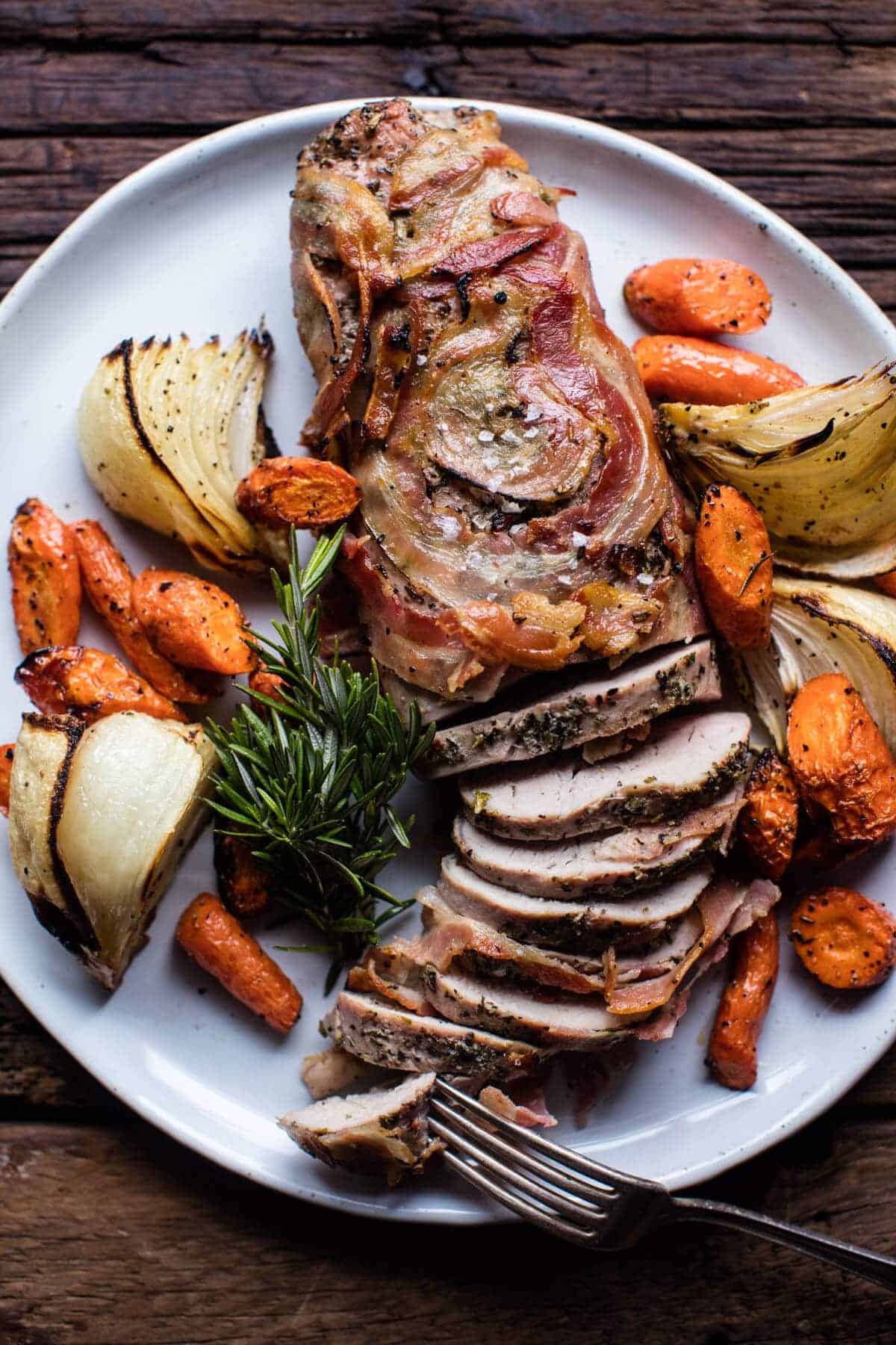 Pancetta Wrapped Pork Tenderloin | halfbakedharvest.com @hbharvest