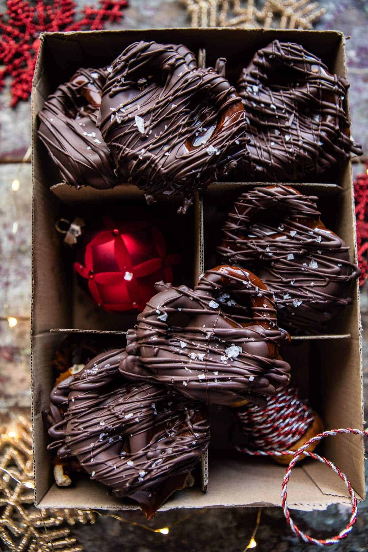 Salted Caramel Chocolate Covered Pretzels | halfbakedharvest.com @hbharvest